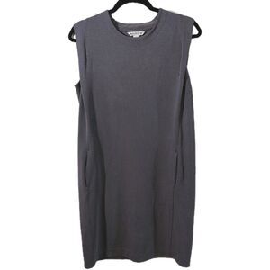 Athleta Seasoft Tank Dress Women’s Size Small Tall Shift Stretch Knit Pockets